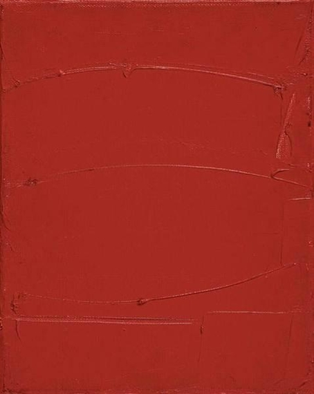 Rosso acrilico by Piero Ruggeri, 1986