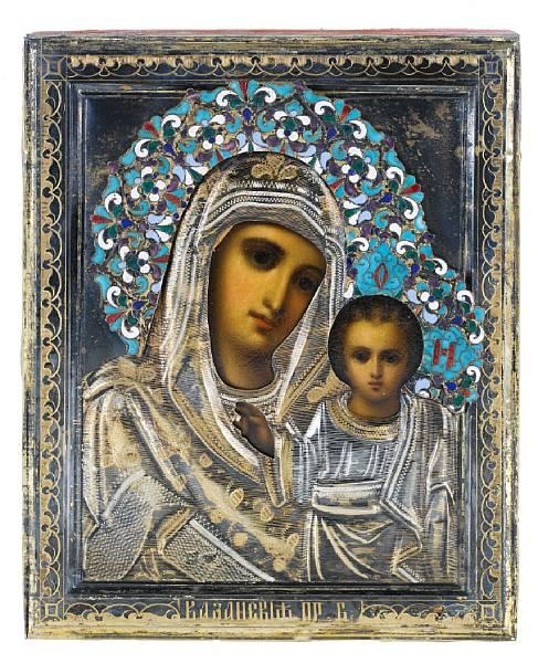 Russian School, 19th Century | The Mother of God of Kazan (19th Century ...