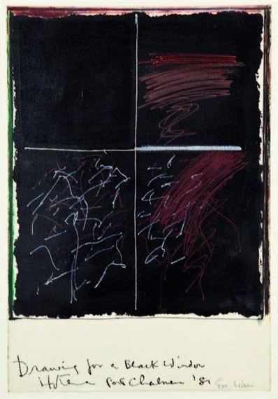 Ralph Hotere | Drawing for a Black Window (1981) | MutualArt