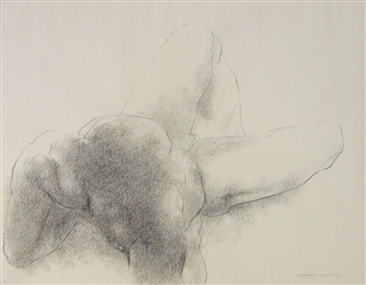 RECLINING MALE NUDE - Barbara Howard