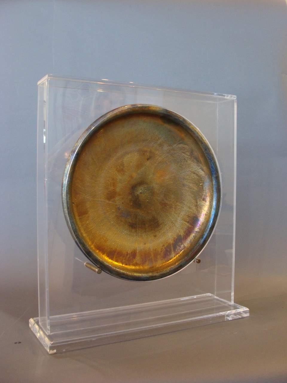 John Pickering A studio art raku pottery vase MutualArt