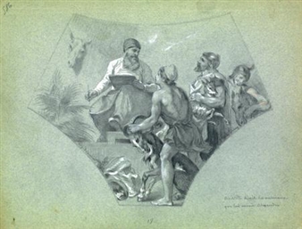 20 works: Vingt dessins d'après le plafond de la chambre des représentants de Delacroix - Achille Sirouy