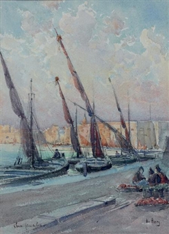 Vue du port de Sousse, Tunisie - Emile Appey