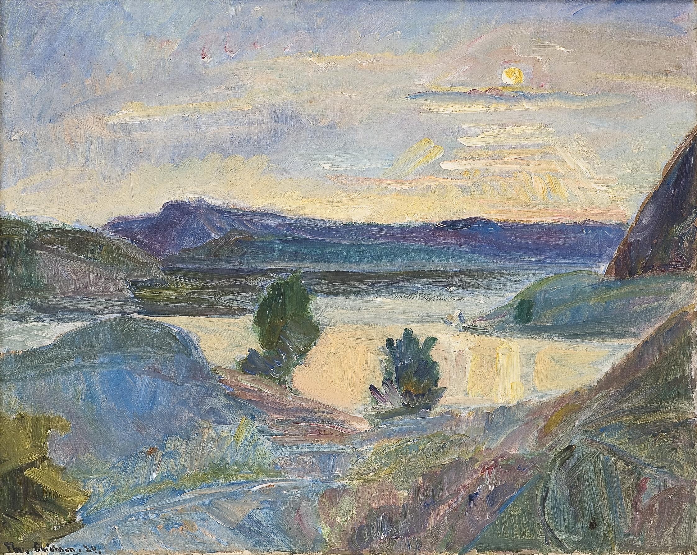Landscape by Thorvald Erichsen, 1924