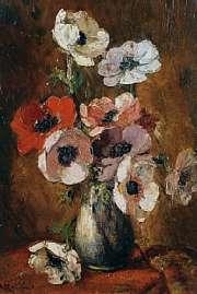 Still life of a jug of flowers - Cozzalino
