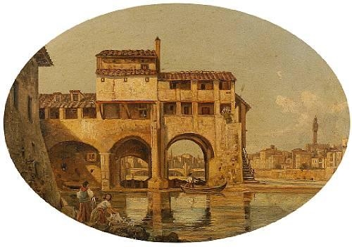 Two works: Veduta di San Miniato presso, Firenze; Mulino fuori porta San Nicolo, Firenze by Lusignano de Cuppis