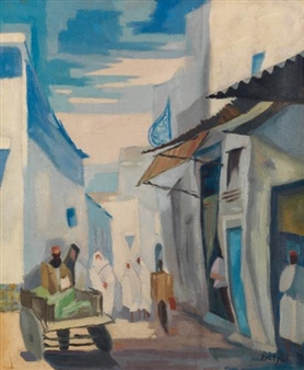 Rue à Tunis - Pierre Berjole