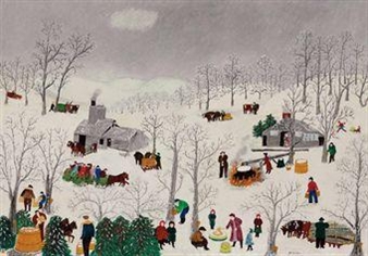 Sugaring Off - Grandma Moses