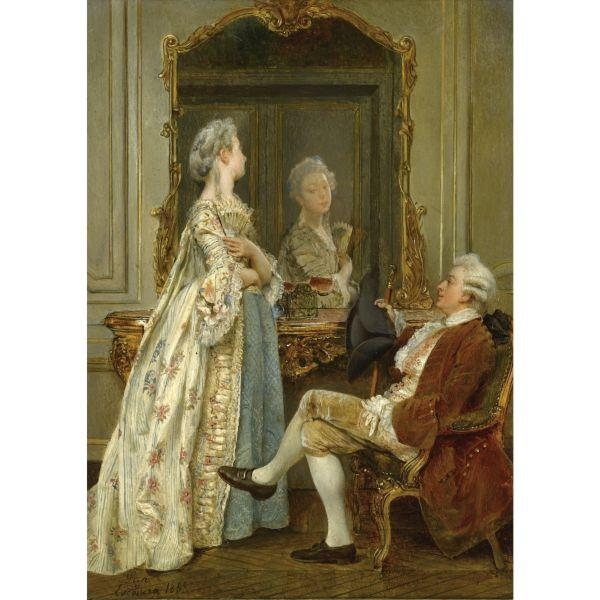 The Courtship by Ignacio de León y Escosura, 1868
