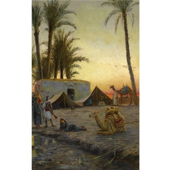 Desert Encampment by Peder Mork Monsted, 1894