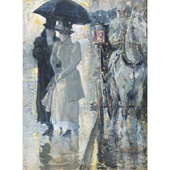 Rainy Day, New York by Childe Hassam, 1892