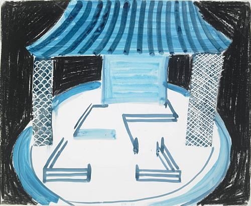 Study for the Emperor's Palace by David Hockney, 1981