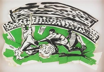 2 works: Green Sliding; Boxers  - Kim MacConnel