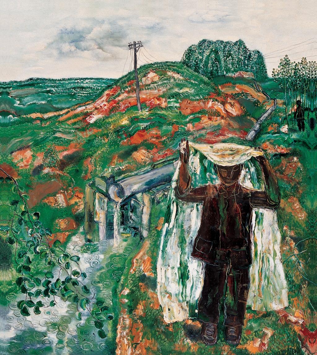 Artwork by Ren Chuanwen, Wetness, Made of Oil on Canvas