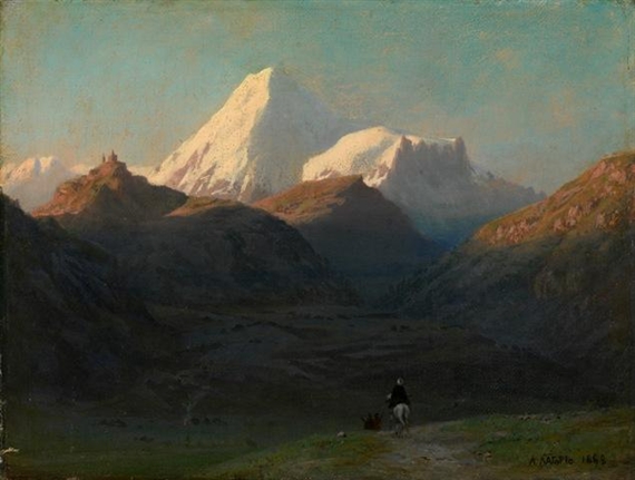 Mountain Landscape by Lev Felixovich Lagorio, 1868