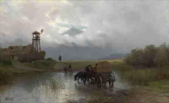Crossing the River - Lev Felixovich Lagorio