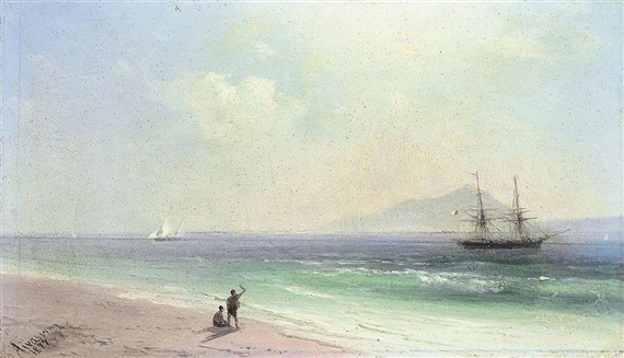 Departing for foreign shores by Ivan Aivazovsky, 1877