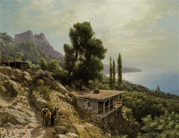 Returning home, the Caucasus by Lev Felixovich Lagorio, 1890