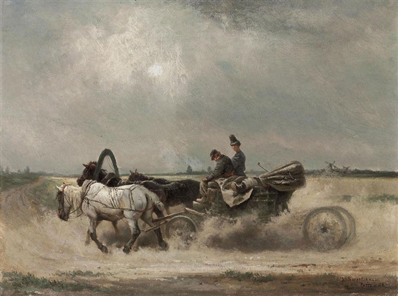 The return of the master by Nikolai Svertschkoff Sverchkov, 1883