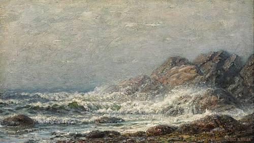 Rocky coast by James Gale Tyler, 1921