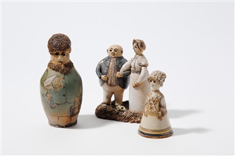 Three works: The happy couple; Distinguished lady; Woman - Elisabeth Ernestine Gerst