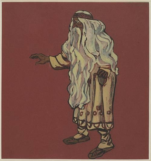 Costume design for Le Sacre du Printemps by Nicholas Roerich, circa 1910-1913