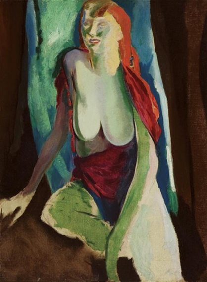 Seated Nude by Arthur Beecher Carles, cica 1922