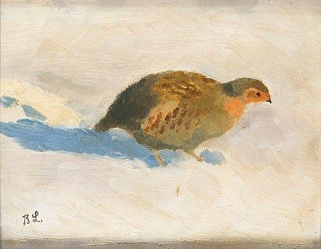 Rapphöna by Bruno Liljefors