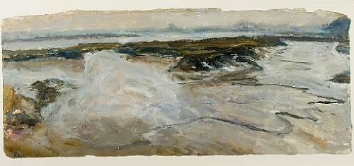 Wet mud, River Deben by Graham Giles