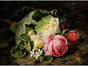 BLUMENSTILLEBEN by Simon Saint-Jean, 1848