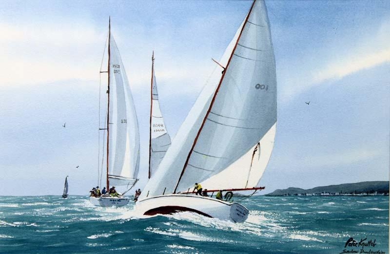 Peter Knuttel Sailing, Dun Laoghaire MutualArt
