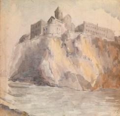 Artwork by Vladimir Tatlin, Metekhi Castle. Tbilisi, Made of Pencil and watercolour on paper