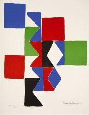 HOMMAGE A TZARA by Sonia Delaunay, circa 1970