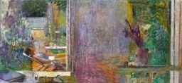 A VASE OF IRISES, MY STUDIO, MY GARDEN - David Fertig