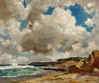 Windy Day at Laguna, atmospheric landscape - Dedrick Stuber