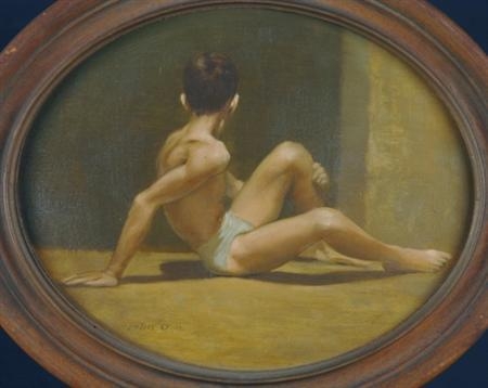 Seated Young Male by Robert R. Bliss, 1967