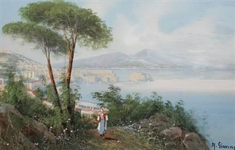2 works: A walk in the shadow of Versuvius; On the Amalfi coast - Maria Gianni