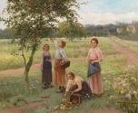 The Apple Harvest by Edgar Sánchez, circa 1900
