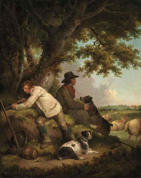 George Morland | Shepherds Resting | MutualArt