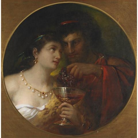 ANTHONY AND CLEOPATRA by Theodor Koppen, 1872