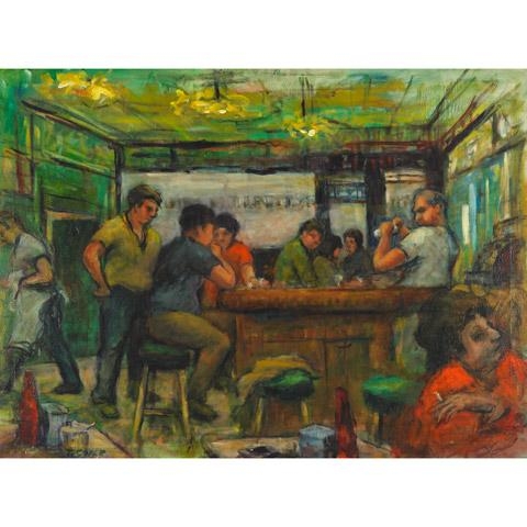 THE OLD KIWI BAR, NEW YORK, 1958 by Terence Coyle, 1958