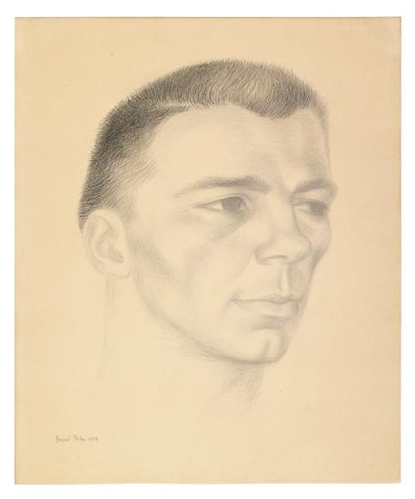 Portrait of Ted Starkowski by Bernard Perlin, 1954