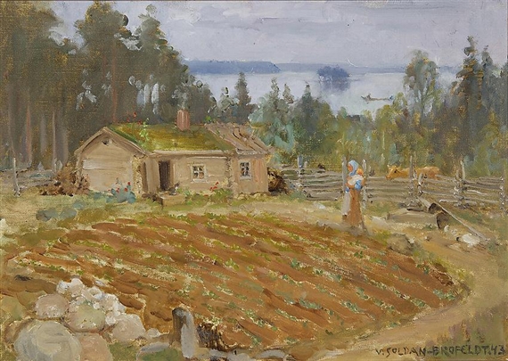 On the Home Yard by Venny Soldan-Brofeldt