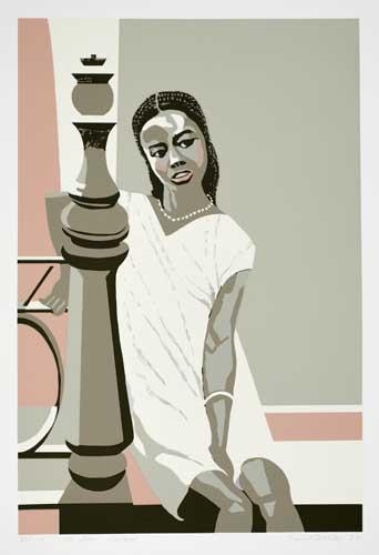 Artwork by Ernest Crichlow, The Stone Princess, Made of Color screenprint