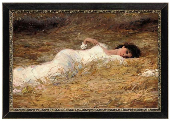 Laying in the hay by Vladimir Vasilyev, 2008