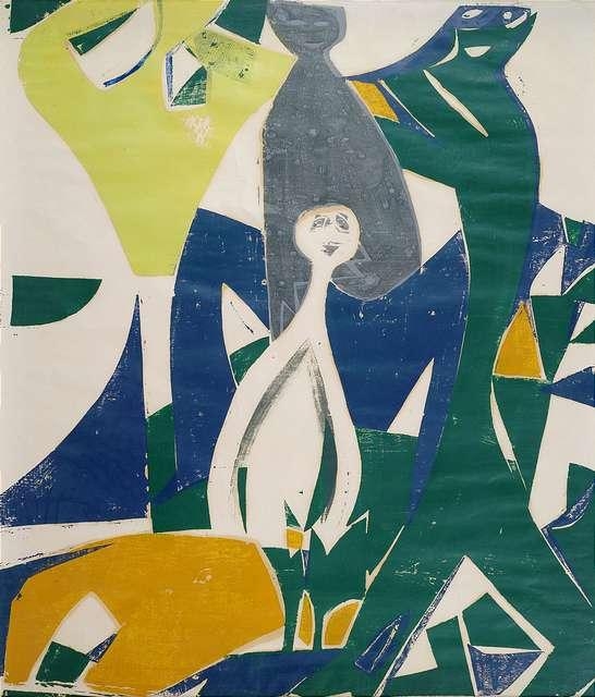 Artwork by HAP  Grieshaber, Sommer, Made of Woodcut