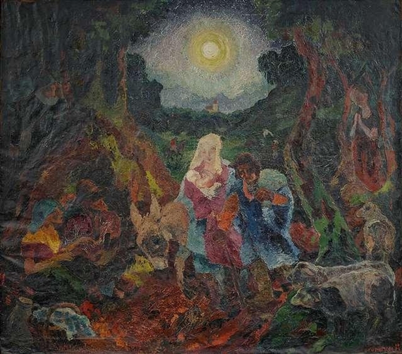 Die Flucht nach Ägypten by Otto Meister, 1921