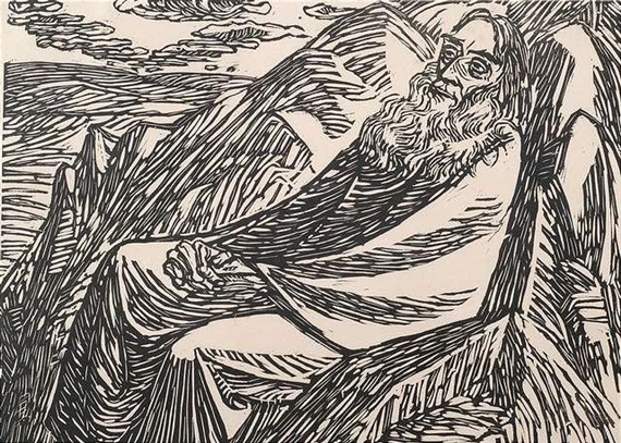 Der siebente Tag by Ernst Barlach, 1920-1921