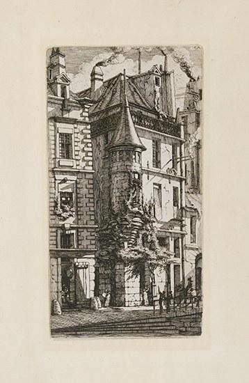 Tourelle, Rue de la Tixeranderie by Charles Meryon, 1852