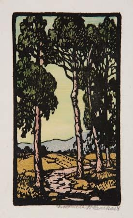 Eucalyptus Grove and Stream by Frances H. Gearhart, circa 1930